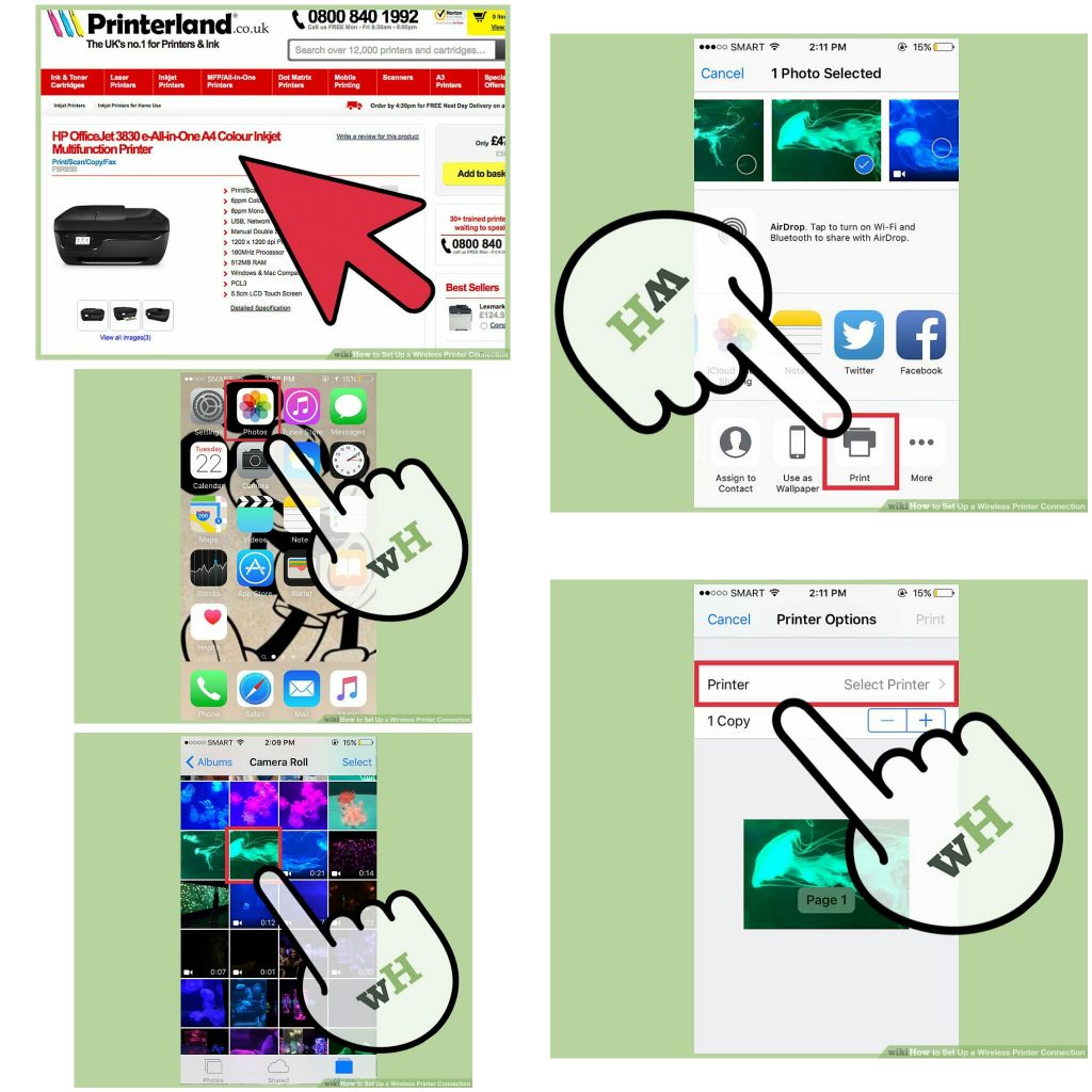 نصب پرینتر وایرلس