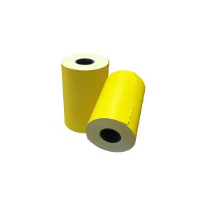 رول کاغذ حرارتی 57 میلی متری زرد رنگ